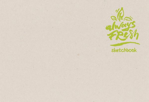Скетчбук. Always fresh (B5, 64 л., рисовальная желтая бумага 120 гр., тканевый корешок)