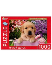 Милый щенок.Пазл классический в коробке 1000 деталей . Умные игры в кор.10шт
