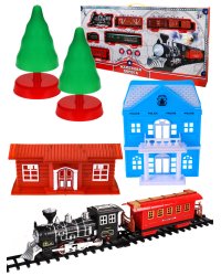 "Железная дорога (80,5х6х39) ""Большое путешествие"" (35 дет.,свет, звук) (Арт. T659-D7206)