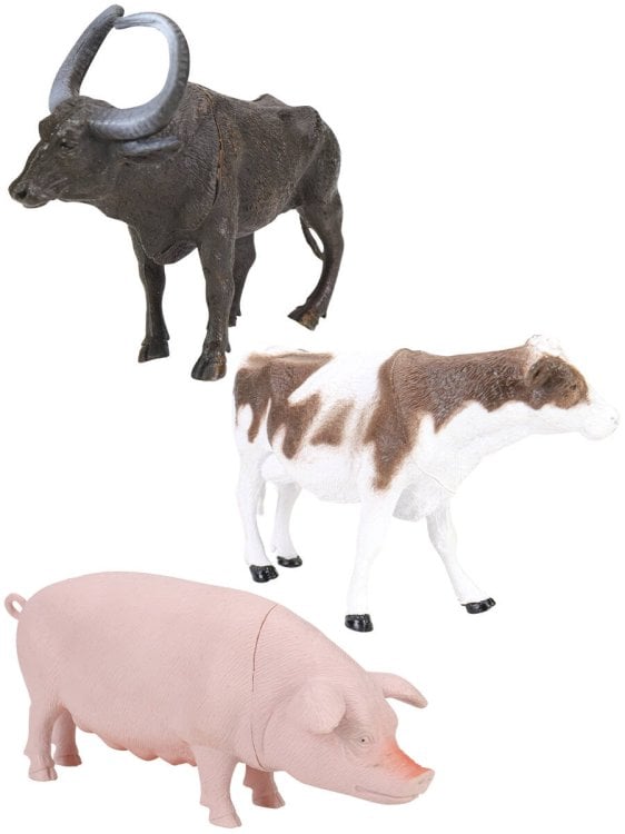 Набор животных "Моя ферма 2" (3 шт) в пакете микс (арт. 1939595)