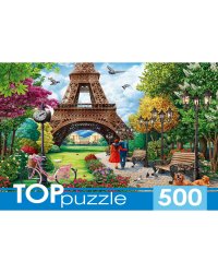 TOPpuzzle. ПАЗЛЫ 500 элементов. П500-0737 ПРОГУЛКА ПО ПАРИЖУ
