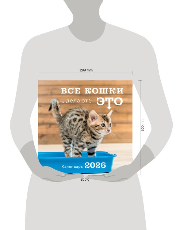 Все кошки делают это. Календарь настенный на 2026 год (300х300)