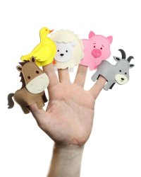 "Домашние обитатели - 1", пальчиковый театр(Фетр),1101001