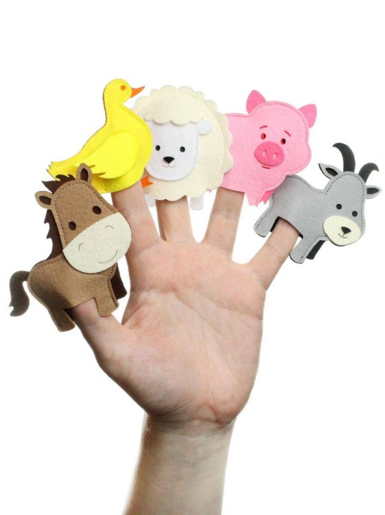 "Домашние обитатели - 1", пальчиковый театр(Фетр),1101001