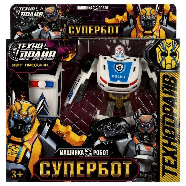 РОБОТЫ ТРАНСФОРМИРУЮЩИЕСЯ (Умка) Робот трансформирующийся в машину, кор.19*15*4,4см ТЕХНОДРАЙВ в кор.2*72шт