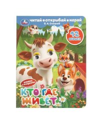 Кто где живёт. Степанов В. А. Книжка с глазками и окошками. 170х220 мм. ЦК. 8 стр. Умка в кор.40шт