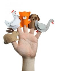 "Домашние обитатели - 2", пальчиковый театр (Фетр), 1101002