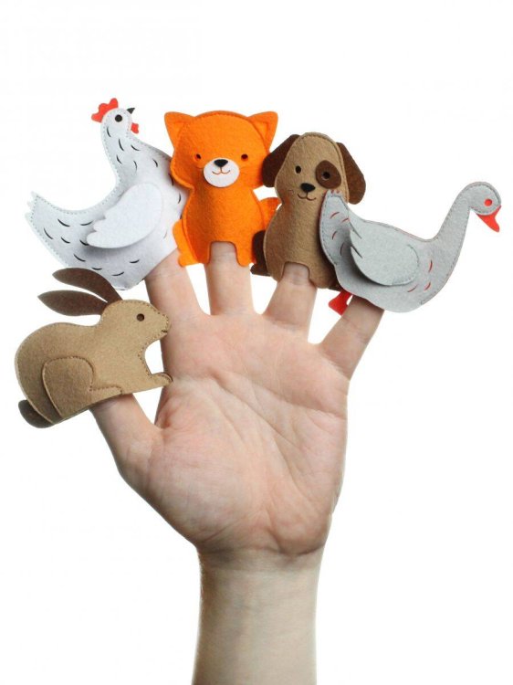 "Домашние обитатели - 2", пальчиковый театр (Фетр), 1101002