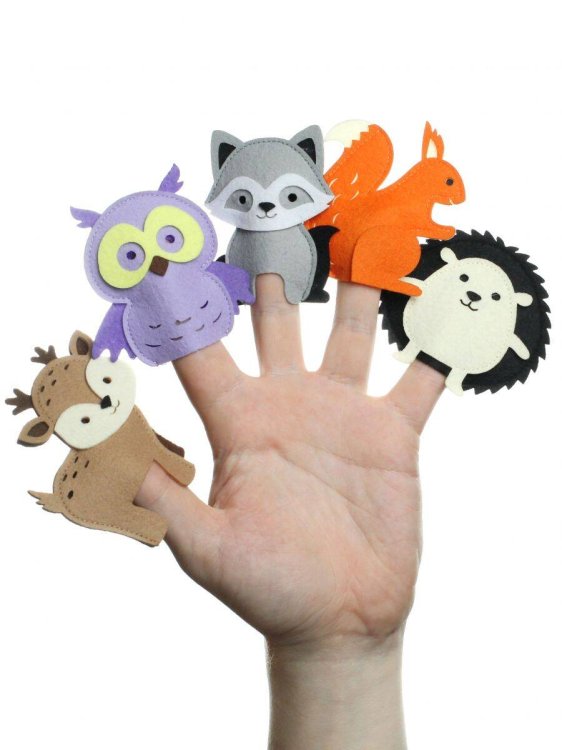 "Лесные обитатели", пальчиковый театр (Фетр), 1101003