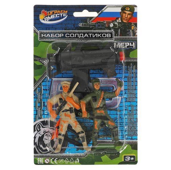 РОЛЕВЫЕ НАБОРЫ (Умка) Набор солдатиков с пистолетом, блист.12,3*19*4см ИГРАЕМ ВМЕСТЕ в кор.2*240шт