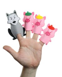 "Три поросенка" (только герои), пальчиковый театр (Фетр),  1101008