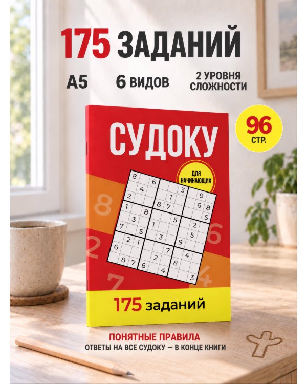 Дополнительное изображение книги «Судоку. 175 заданий»