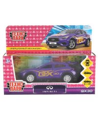 Машина металл INFINITI QX30 ДЛЯ ДЕВОЧЕК 12 см, двери, багаж, инерц, кор. Технопарк в кор.2*36шт