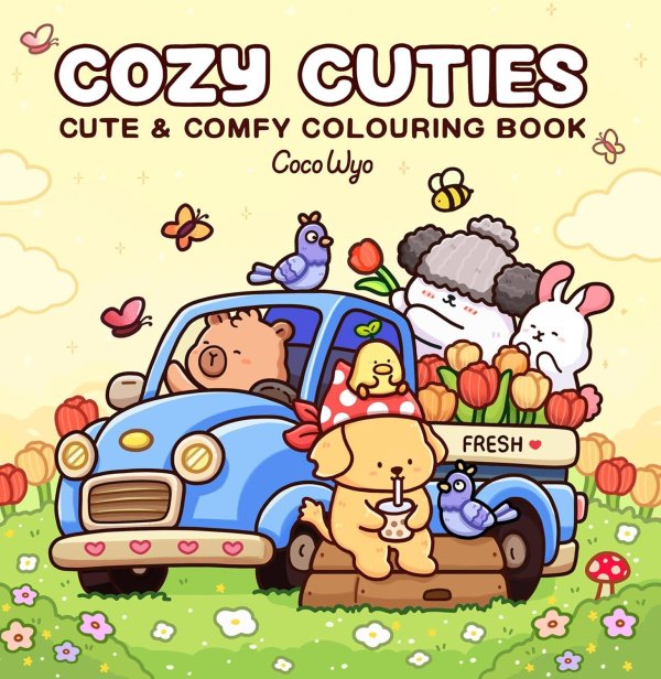 Зарубежная литература (Penguin) Cozy Cuties (Coco Wyo) Уютные милашки. Раскраска (Коко Вайо) /Книги на английском языке