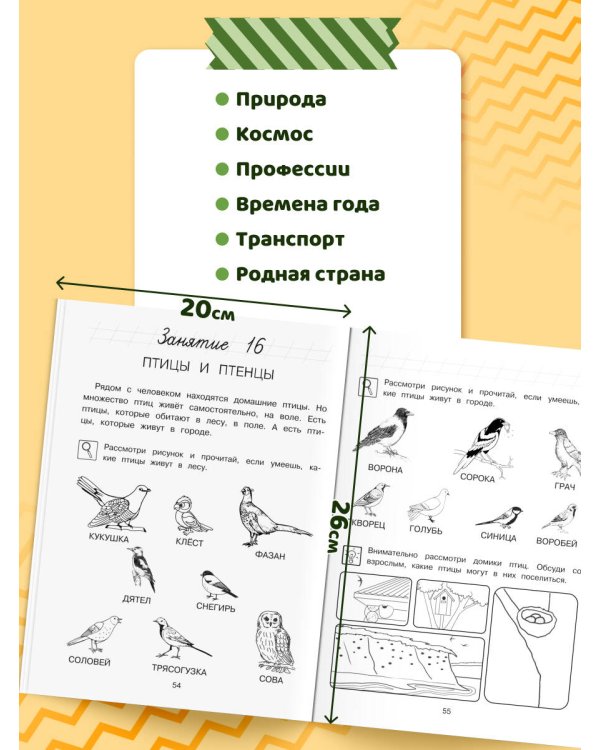 Изучаю мир вокруг: для детей 5-6 лет (ч/б)