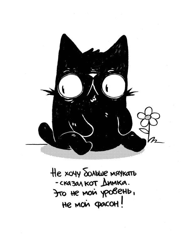 Как коту Димке мяукать надоело