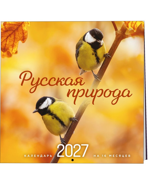 Дополнительное изображение книги «Русская природа. Календарь настенный на 16 месяцев на 2027 год (300х300 мм)»