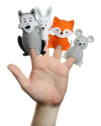 "Теремок" (только герои), пальчиковый театр (Фетр), 1101013