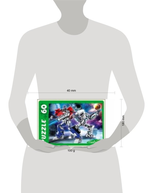 ПАЗЛЫ 60 элементов. ТРАНСФОРМЕР ИЗ БУДУЩЕГО (Арт. У60-5916)