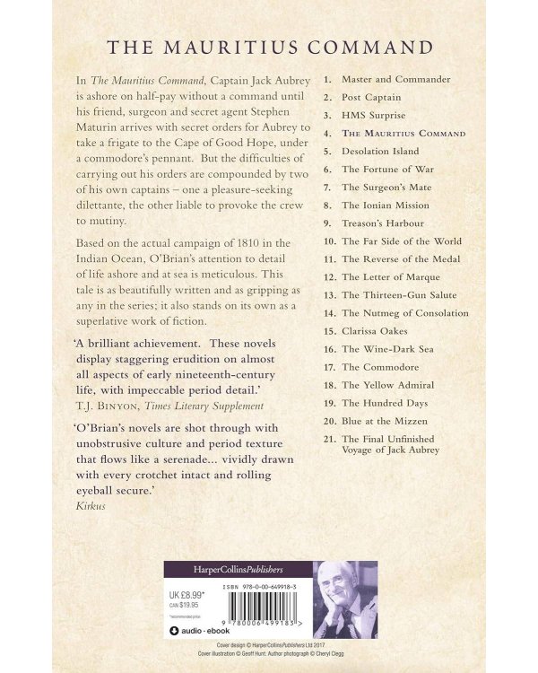 Дополнительное изображение книги «The Mauritius Command (Patrick O’Brian) Миссия на Маврикий (Патрик О’Брайан) /Книги на английском языке»