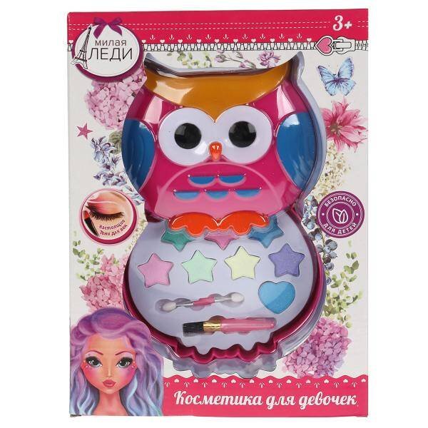 Косметика ДЛЯ ДЕВОЧЕК тени для век, кор МИЛАЯ ЛЕДИ в кор.2*48шт