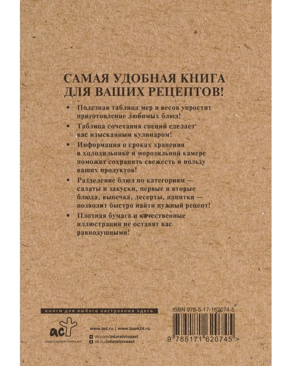 Книга для записи рецептов