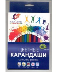 Набор цветн.каранд КЛАССИКА 24 цв. шестигранные дерев.