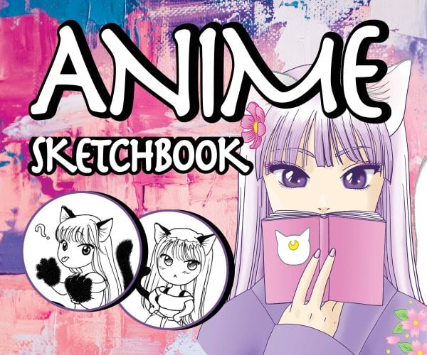 Скетчбук. Аниме (твердый переплет, 96 стр., 240х200 мм)