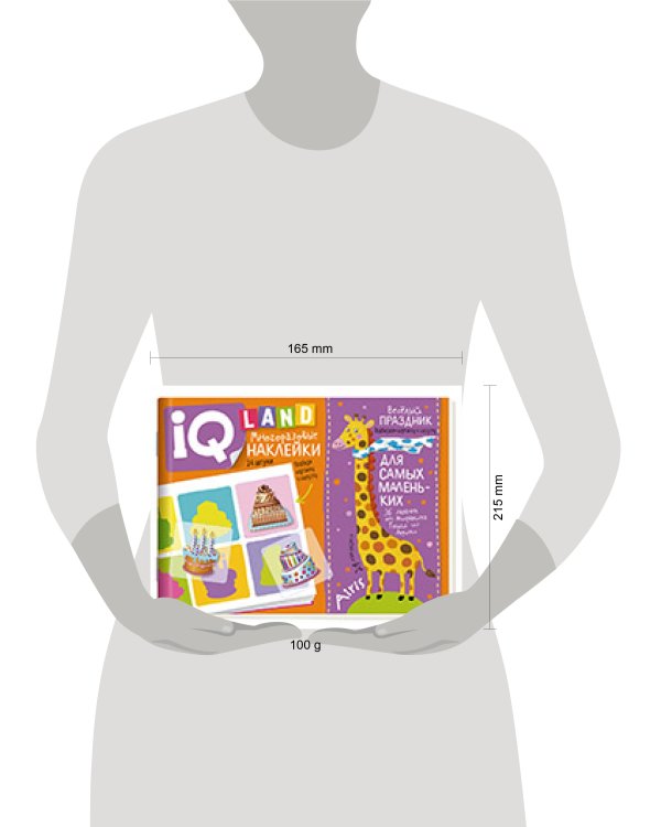 IQ задачки с многоразовыми наклейками. Весёлый  праздник 4+