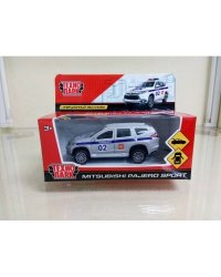 МАШИНА "ТЕХНОПАРК" МЕТАЛЛ. ИНЕРЦ. "MITSUBISHI PAJERO SPORT" ПОЛИЦИЯ 12СМ В КОР. в кор.2*36шт