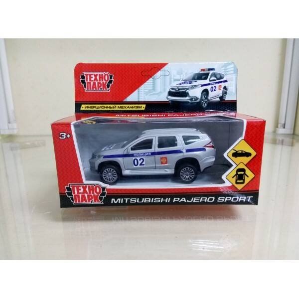 "ТЕХНОПАРК" (Умка) МАШИНА "ТЕХНОПАРК" МЕТАЛЛ. ИНЕРЦ. "MITSUBISHI PAJERO SPORT" ПОЛИЦИЯ 12СМ В КОР. в кор.2*36шт