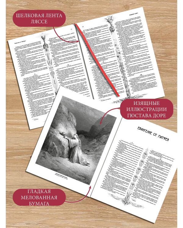 Библия с иллюстрациями Гюстава Доре. Новый Завет, Псалтирь. Синодальный перевод