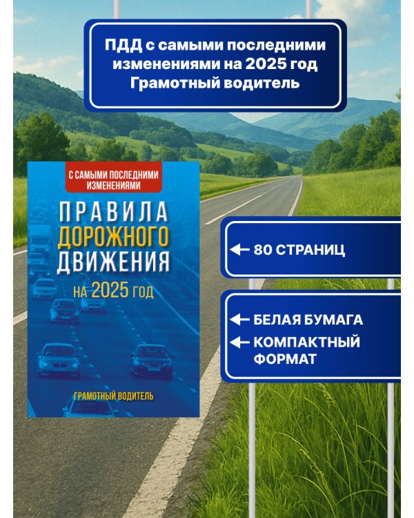 Правила дорожного движения с самыми последними изменениями на 2025 год. Грамотный водитель.