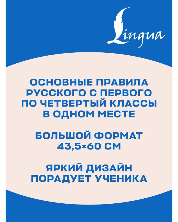 Большой плакат по русскому языку. Продвинутый уровень