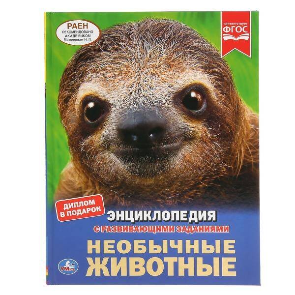 "УМКА". НЕОБЫЧНЫЕ ЖИВОТНЫЕ (ЭНЦИКЛОПЕДИЯ А4). ТВЕРДЫЙ ПЕРЕПЛЕТ. БУМАГА МЕЛОВАННАЯ 130Г в кор.15шт