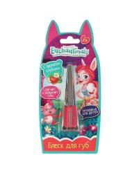 Косметика ДЛЯ ДЕВОЧЕК ЭНЧАНТИМАЛС блеск для губ,  розовый, 6мл блистер МИЛАЯ ЛЕДИ в кор.4*24шт