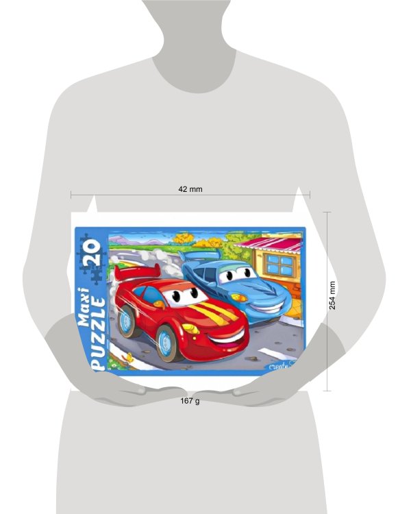 МАКСИ-ПАЗЛЫ. 20 элементов. КРУТЫЕ ВИРАЖИ (Арт. ПМ20-7317)