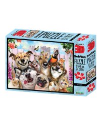 Пазл Super 3D «Селфи домашних питомцев»,500 дет.6+Размер собран.пазла 61х46см.(арт.10062) игр.-голов