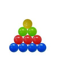ШАРИКИ ПЛАСТИКОВЫЕ 50 шт. ЦВЕТНЫЕ (Арт. И-1501)