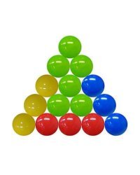 ШАРИКИ ПЛАСТИКОВЫЕ 80 шт. ЦВЕТНЫЕ, Ø85 мм (Арт. И-1502)