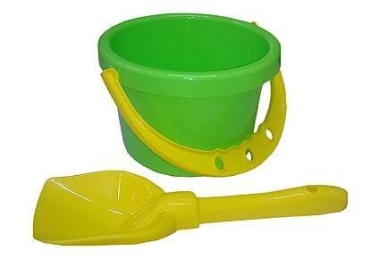 ЛЕТНИЙ АССОРТИМЕНТ (Рыжий кот) 16. НАБОР № 6 (ведро 1 л + лопатка 22 см) (Арт. И-1821)