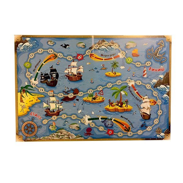 03. МИНИ-ИГРЫ (пакет, игр.поле, фишки, кубик) (Рыжий Кот) МИНИ-ИГРЫ. МОРСКОЙ БОЙ (Арт. ИН-0996)