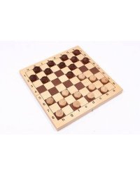 ШАШКИ ДЕРЕВЯННЫЕ В КОМПЛЕКТЕ С ДОСКОЙ (295Х145 ММ) (Арт. ИН-8058)