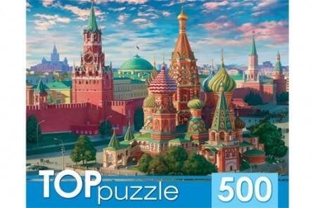 ГОРОД (Рыжий Кот) TOPpuzzle. ПАЗЛЫ 500 элементов. ХТП500-4221 МОСКВА. КРАСНАЯ ПЛОЩАДЬ