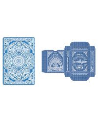 Игральные карты серия "Shark" blue 54 шт/колода (bridge size index standard, 57*88 мм) ИН-2503