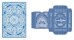 Игральные карты серия "Shark" blue 54 шт/колода (bridge size index standard, 57*88 мм) ИН-2503