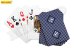 Игральные карты серия "PokerGo" blue  54 шт/колода (poker size index jumbo, 63*88 мм) ИН-9065