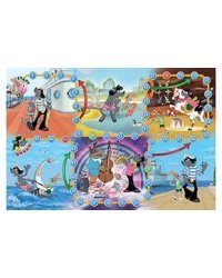 Союзмультфильм. Мини-игра. "Ну, погоди!" (пакет, игр.поле, фишки, кубик) (Арт. ИН-5011)