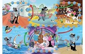 Союзмультфильм. Мини-игра. "Ну, погоди!" (пакет, игр.поле, фишки, кубик) (Арт. ИН-5011)