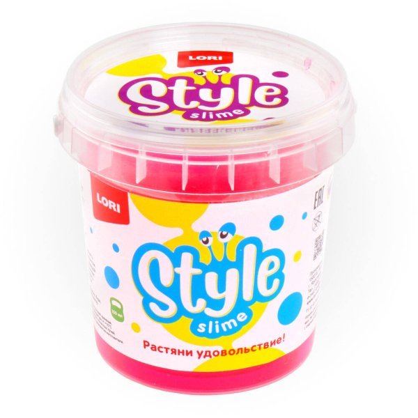 SLIME (LORI) STYLE SLIME классический " Розовый с ароматом вишни", 150мл.